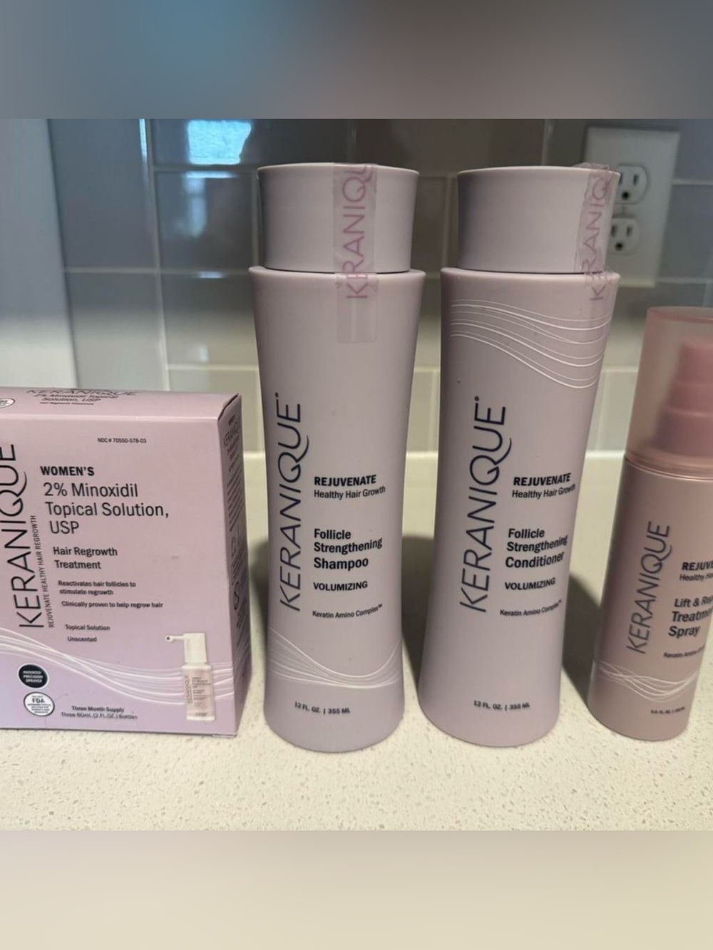 NWT Keranique Hair Care and Growth Set